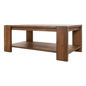 New Pacific Direct Morton KD Rectangular Coffee Table in Rustic Walnut