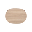 NPD Furniture Acelyn KD Tambour Nightstand/Side Table in Light Oak