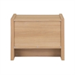 NPD Furniture Fortville KD Nightstand/Side Table 2 Drawers in Light Oak