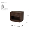 NPD Furniture Dreighton KD Nightstand/Side Table 1 Drawer in Coffee Brown