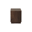 NPD Furniture Dreighton KD Nightstand/Side Table 2 Drawers in Coffee Brown