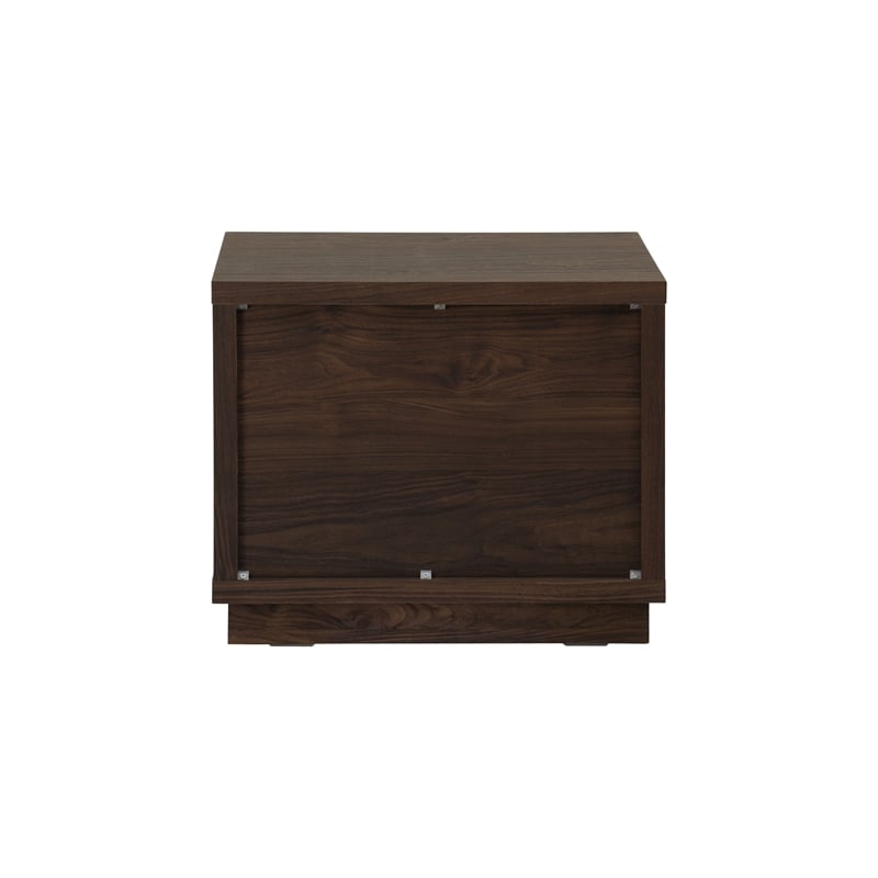 NPD Furniture Dreighton KD Nightstand/Side Table 2 Drawers in Coffee Brown