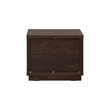 NPD Furniture Dreighton KD Nightstand/Side Table 2 Drawers in Coffee Brown