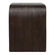 NPD Furniture Kyran Rattan Side/End Table in Espresso Brown