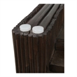 NPD Furniture Kyran Rattan Side/End Table in Espresso Brown
