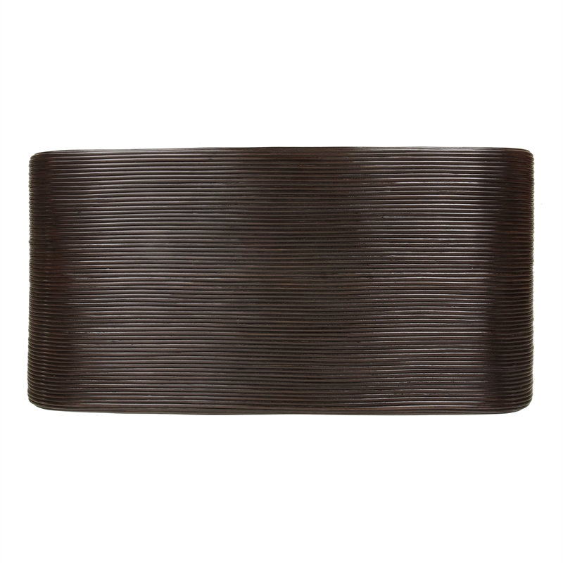 NPD Furniture Kyran Rattan Coffee Table in Espresso Brown