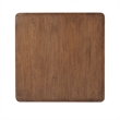 NPD Furniture Trevin KD Square Coffee Table with Open Shelf in Walnut