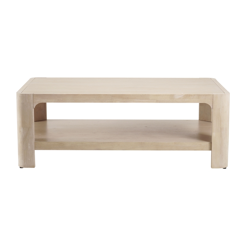 New Pacific Direct Trevin KD Rectangular Coffee Table in Weathered Sand