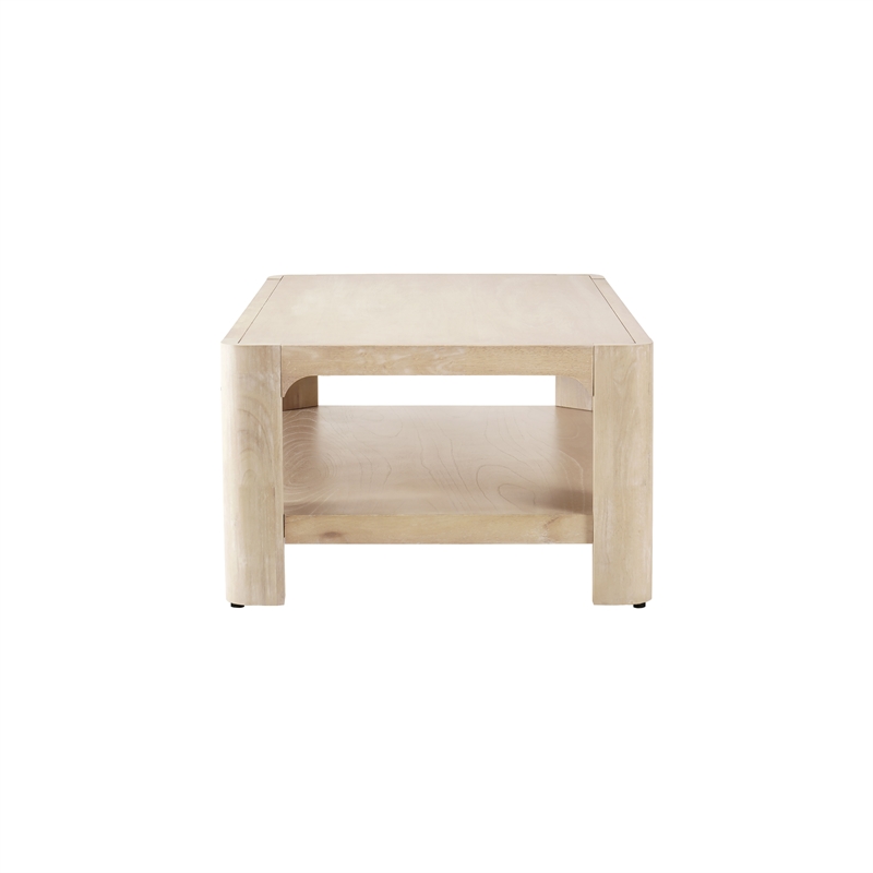 New Pacific Direct Trevin KD Rectangular Coffee Table in Weathered Sand