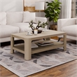 NPD Furniture Trevin KD Rectangular Coffee Table in Weathered Sand