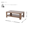 NPD Furniture Trevin KD Rectangular Coffee Table in Walnut