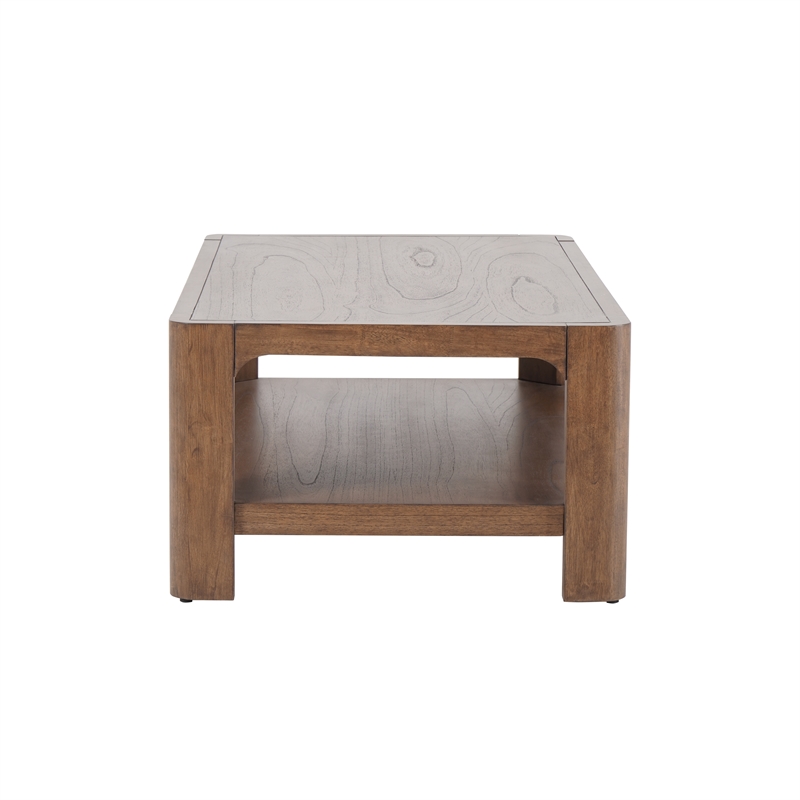 New Pacific Direct Trevin KD Rectangular Coffee Table in Walnut