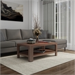 NPD Furniture Trevin KD Rectangular Coffee Table in Walnut
