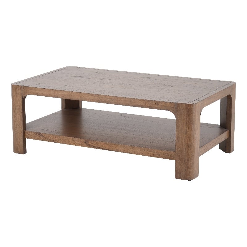 New Pacific Direct Trevin KD Rectangular Coffee Table in Walnut
