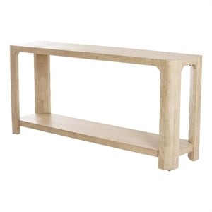 New Pacific Direct Trevin KD 66&quot Console Table w/ Shelf in Weathered Sand
