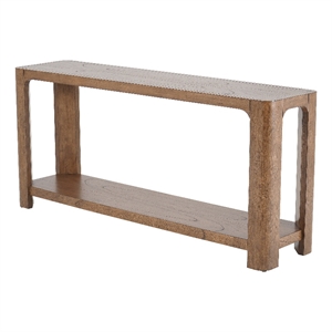 New Pacific Direct Trevin KD 66&quot Console Table w/ Shelf in Walnut