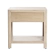 NPD Furniture Trevin Nightstand/Side Table 1 Drawer in Weathered Sand