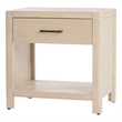 NPD Furniture Trevin Nightstand/Side Table 1 Drawer in Weathered Sand