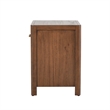 NPD Furniture Trevin Nightstand/Side Table 1 Drawer in Walnut