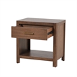 NPD Furniture Trevin Nightstand/Side Table 1 Drawer in Walnut
