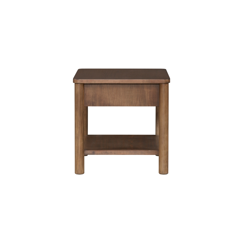 NPD Furniture Bloomfield Nightstand/Side Table in Dark Walnut