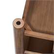 NPD Furniture Bloomfield Nightstand/Side Table in Dark Walnut