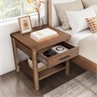 NPD Furniture Bloomfield Nightstand/Side Table in Dark Walnut