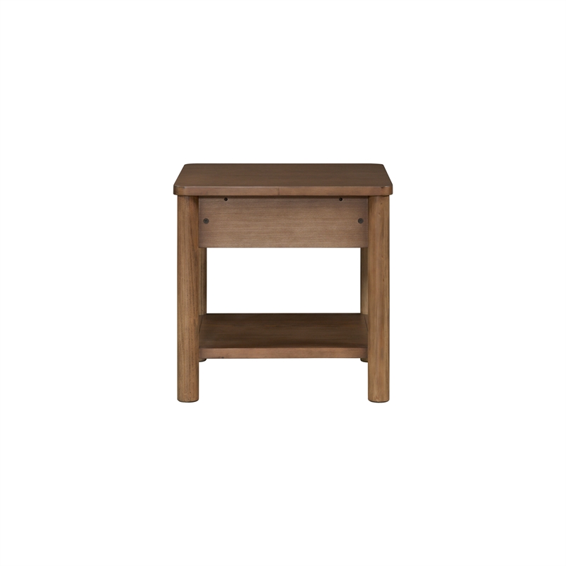 NPD Furniture Bloomfield Nightstand/Side Table in Dark Walnut