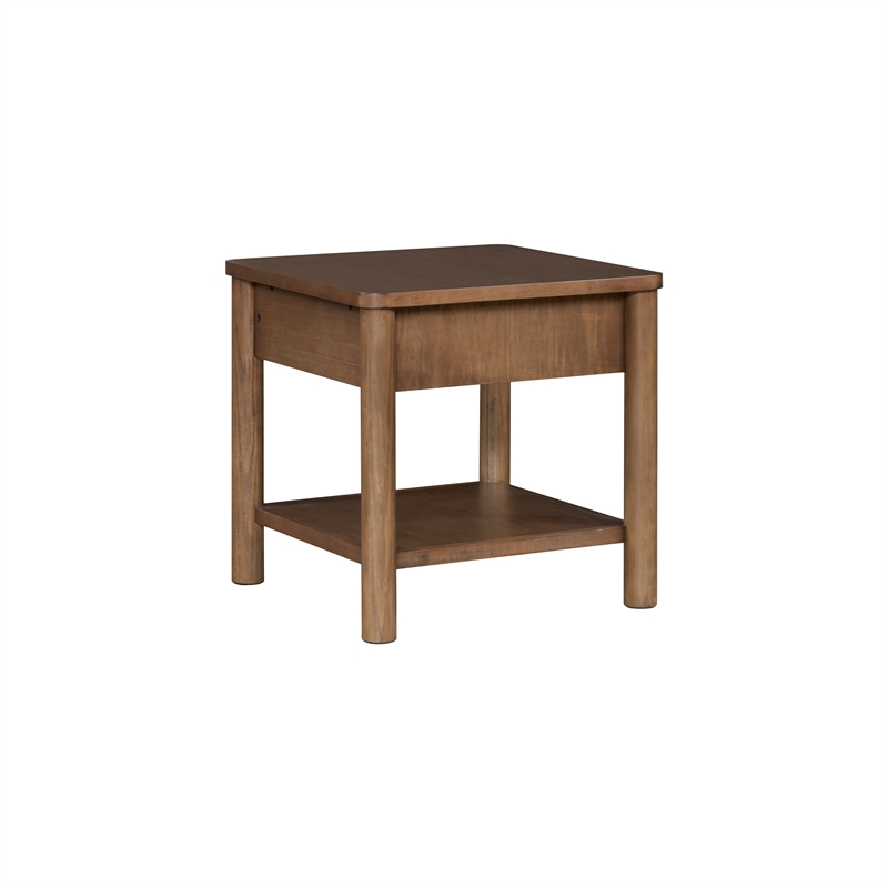 NPD Furniture Bloomfield Nightstand/Side Table in Dark Walnut