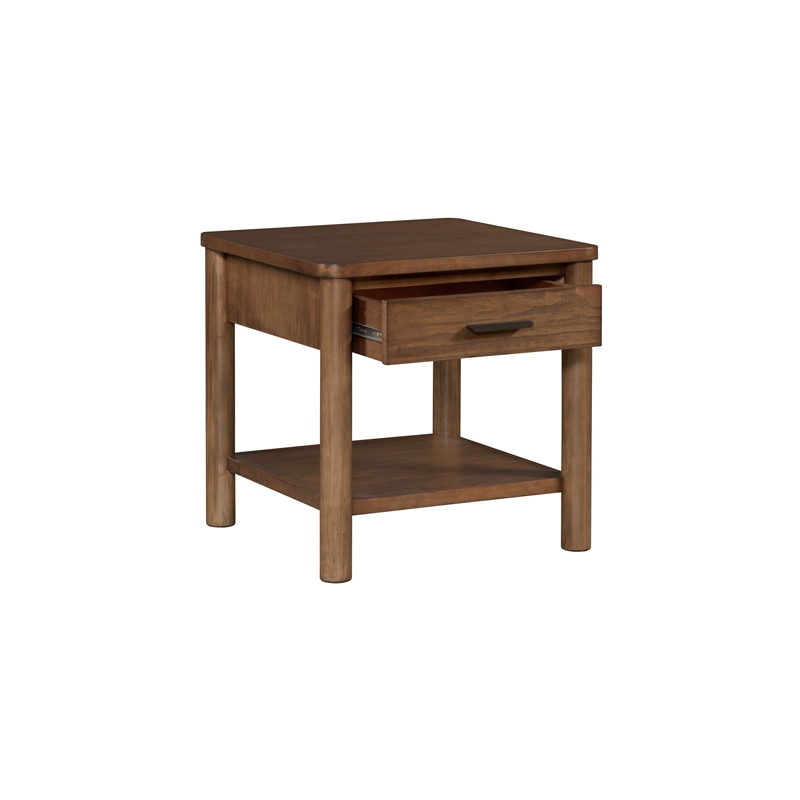 NPD Furniture Bloomfield Nightstand/Side Table in Dark Walnut