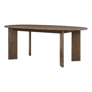 New Pacific Direct Drego KD 79&quot Oval Dining Table in Dark Walnut