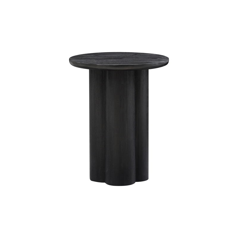 NPD Furniture Mayville Solid Wood Side/End Table in Alto Black