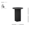 NPD Furniture Mayville Solid Wood Side/End Table in Alto Black