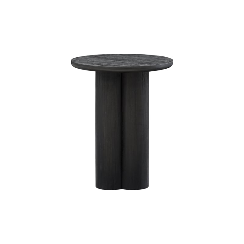 NPD Furniture Mayville Solid Wood Side/End Table in Alto Black