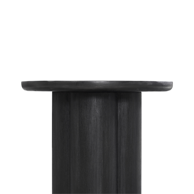NPD Furniture Mayville Solid Wood Side/End Table in Alto Black
