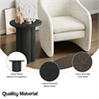 NPD Furniture Mayville Solid Wood Side/End Table in Alto Black