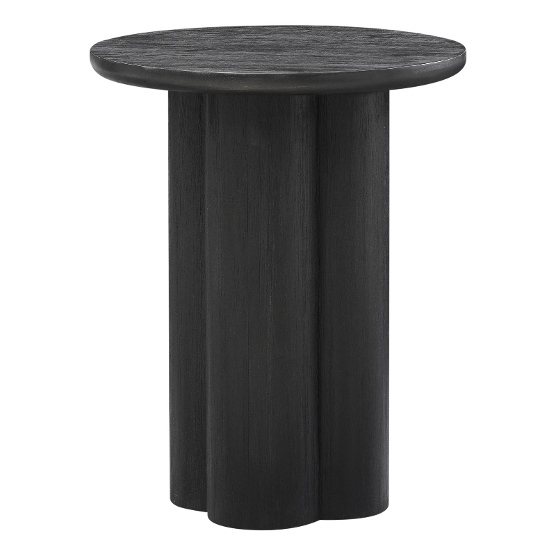 NPD Furniture Mayville Solid Wood Side/End Table in Alto Black