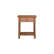 NPD Furniture Azella KD Nightstand/Side Table in Brushed Brown
