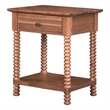 NPD Furniture Azella KD Nightstand/Side Table in Brushed Brown