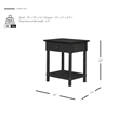 NPD Furniture Azella KD Nightstand/Side Table in Alto Black