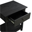 NPD Furniture Azella KD Nightstand/Side Table in Alto Black
