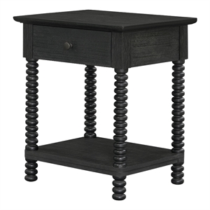 NPD Furniture Azella KD Nightstand/Side Table in Alto Black