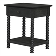 NPD Furniture Azella KD Nightstand/Side Table in Alto Black