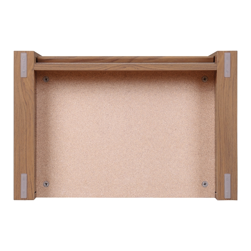 NPD Furniture Larson Shelf w/ Cabinet in Terra Oak