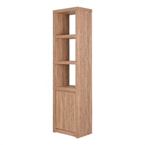 New Pacific Direct Larson Shelf w/ Cabinet in Terra Oak