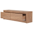 NPD Furniture Larson Entryway Storage Bench in Terra Oak