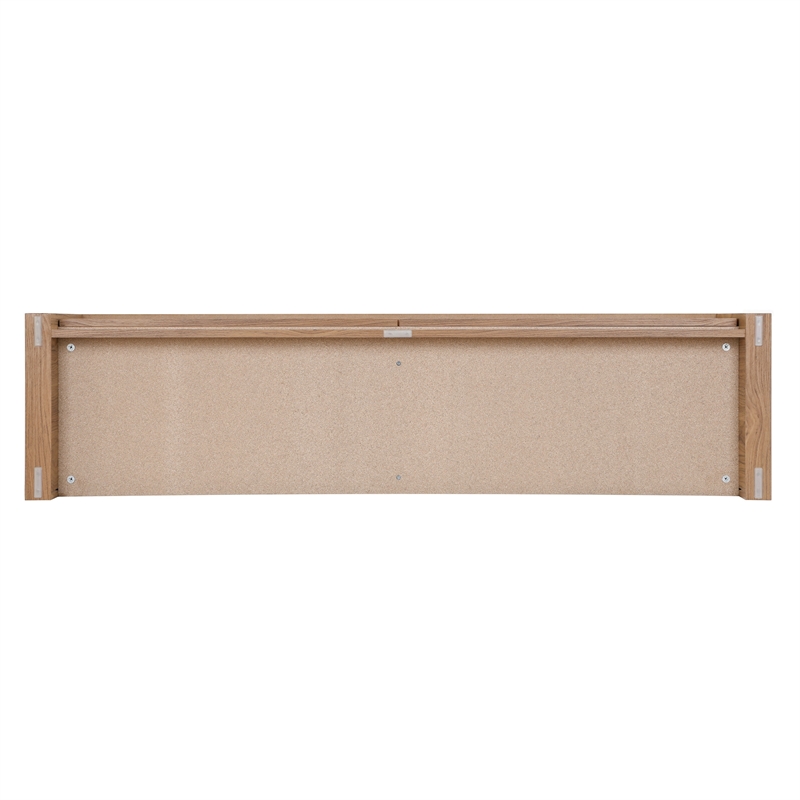 NPD Furniture Larson Entryway Storage Bench in Terra Oak