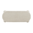 NPD Furniture Bowden Chenille Bench in Salzburg Beige