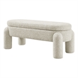 NPD Furniture Bowden Chenille Bench in Salzburg Beige