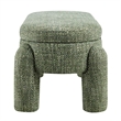 NPD Furniture Bowden Chenille Bench in Salzburg Green